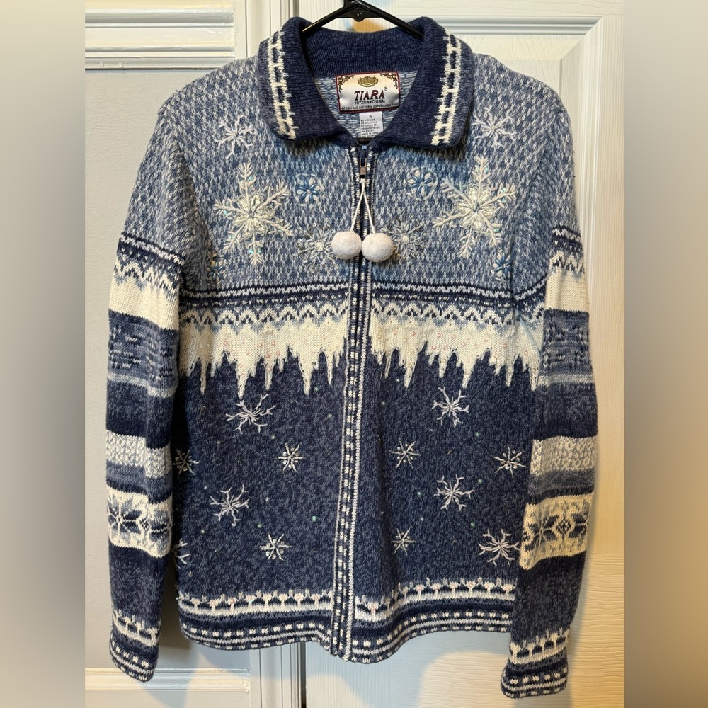 Tiara International Vintage Christmas Sweater.
